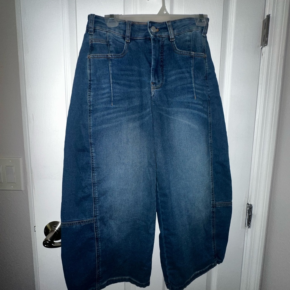 Pilcro Indigo Barrel Jeans